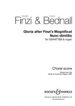 Gloria after Finzi's Magnificat; Nunc Dimittis (SSAATTBB & Organ)