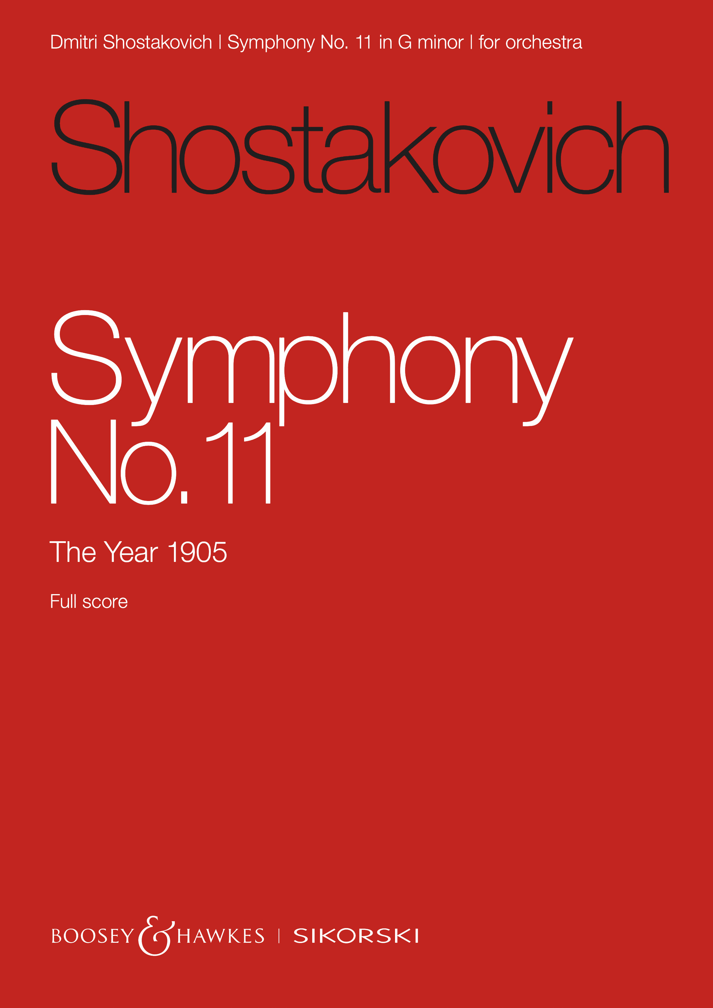 Dmitri Shostakovich - Symphony No 11 op. 103