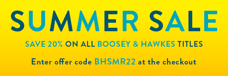 Save 20% on all Boosey & Hawkes Titles