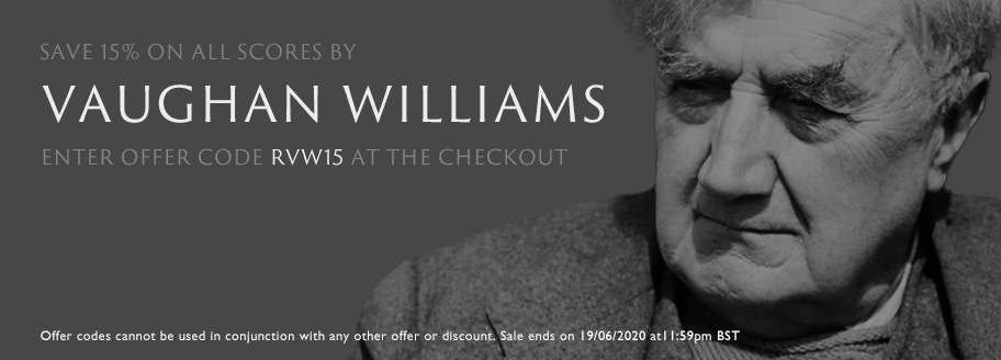 Save 15% on Vaughan Williams Scores