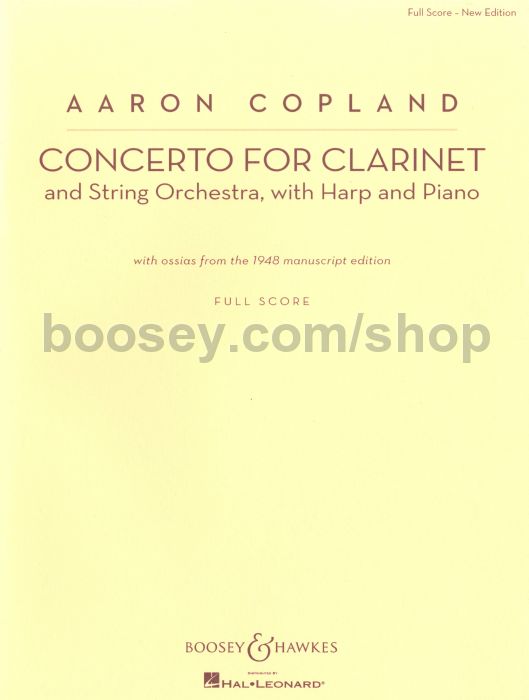 Copland, Aaron Concerto for New Edition