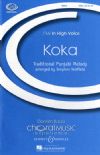 Hatfield, Stephen: Koka SSAA, piano 4-hands & percussion