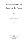 Britten, Benjamin: Festival Te Deum SATB & organ