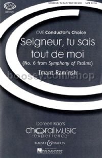 Seigneur, Tu Sais Tout De Moi (SATB & Orchestra Vocal Score)