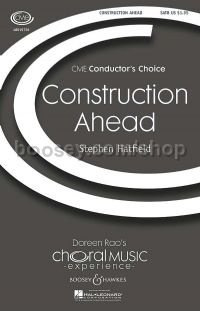 Construction Ahead (SATB & Percussion)