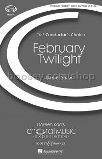 February Twilight (SATB & Piano)