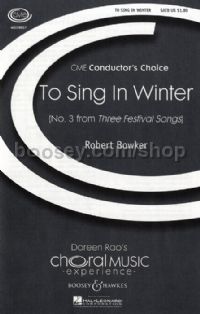 To Sing In Winter (SATB & Piano)