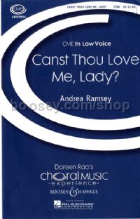 Canst Thou Love Me, Lady? (TTBB & Piano)