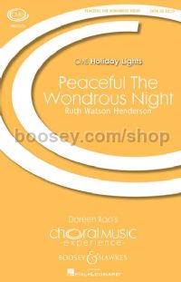 Peaceful, the Wondrous Night (SATB & Organ )