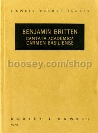 Cantata Academica, Op. 62 (Hawkes Pocket Score - HPS 719)