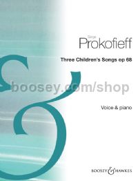 Three Children's Songs, Op. 68 (Voice & Piano) (English, Russian)
