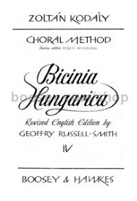 Bicinia Hungarica 4 (Revised English Edition) (2-part Treble Voices)