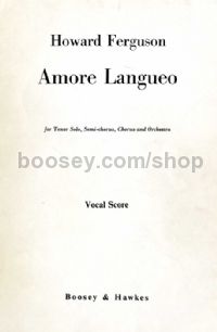 Amore Langueo (Vocal Score)