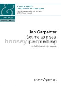 Set me as a seal upon thine heart (SATB (divisi) a cappella)