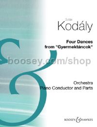 4 Dances from Gyermektancok (Full Set of Orchestra