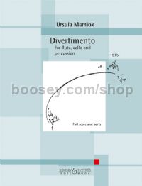 Divertimento (Flute, Cello & Percussion) (Score & Parts)