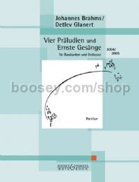 Vier Präludien und Ernste Gesänge (2004/2005) (Baritone, Orchestra Full Score)