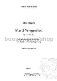 Mariae Wiegenlied Op. 76/52 (SS/A )