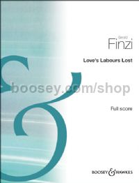 Love's Labour's Lost (Full Score)