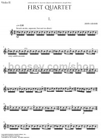 First String Quartet (Violin 2 Part) - Digital Sheet Music Download