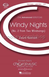 Windy Nights (4-part Treble & Piano)