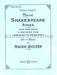 3 Shakespeare Songs, op. 6 (High Voice & Piano)