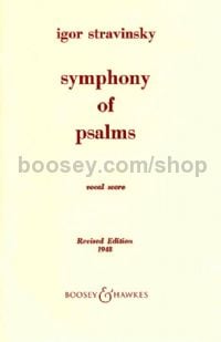 Symphony of Psalms (SATB Vocal Score Latin)