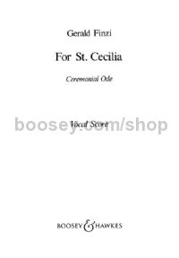 For St. Cecilia (SATB)