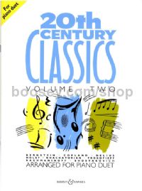 20th Century Classics 2 for piano duet