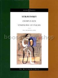 Oedipus Rex & Symphony Of Psalms (Full score - Masterworks)