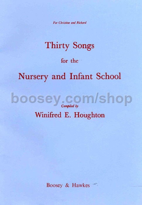 30 Songs for Nursery &amp; Infant Schools (Songbook) - Houghton