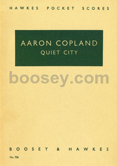 aaron copland quiet city quiet city copland sheet music