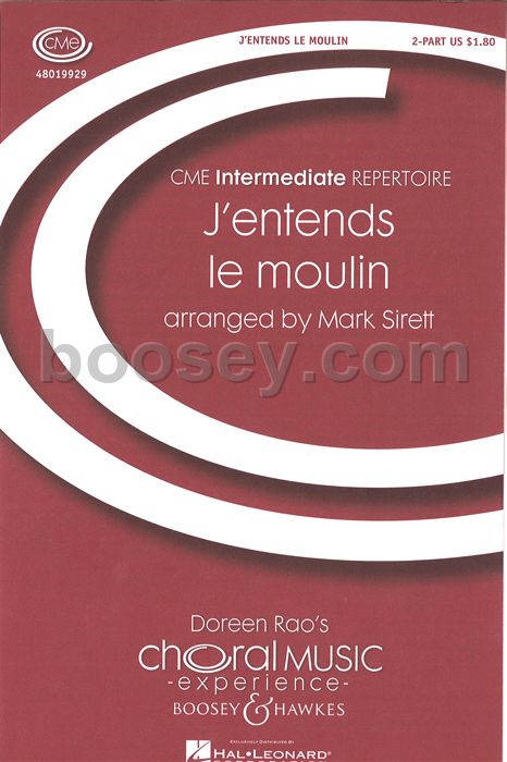 Mark Sirett J Entends Le Moulin 2 Part Treble Voices Piano