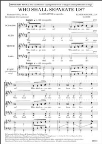 Who Shall Separate Us? (SSAATTBB a cappella)