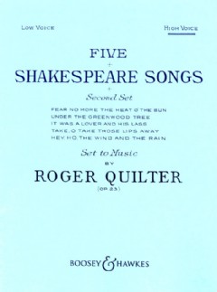 5 Shakespeare Songs, op. 23 (High Voice & Piano)