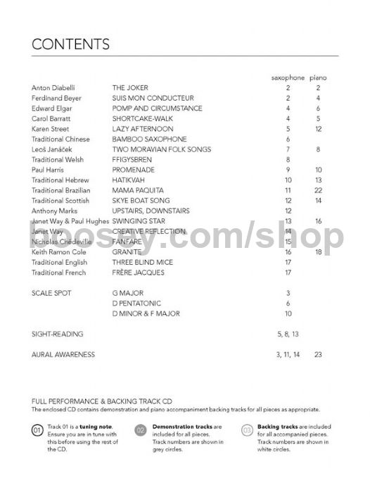 Various Grade By Grade Alto Saxophone Grade 1