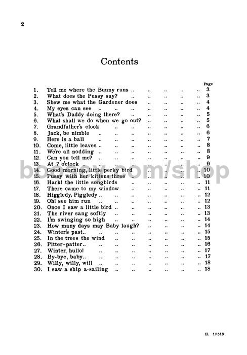 30 Songs for Nursery &amp; Infant Schools (Songbook) - Houghton