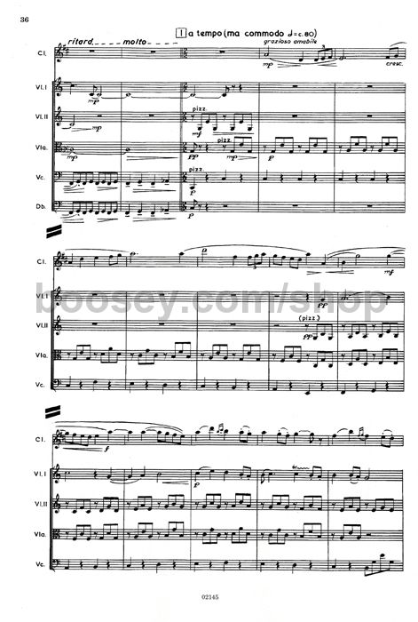 FINZI CONCERTO Op31 Clarinet /& Piano