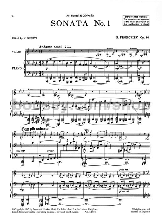 Serge Prokofieff - Sonata Op. 80