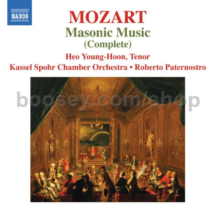 Wolfgang Amadeus Mozart Masonic Funeral Music Complete (Naxos Audio CD)