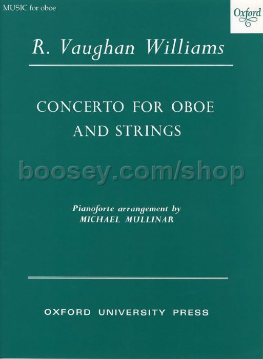 Ralph Vaughan Williams Oboe Concerto (score for oboe & piano)