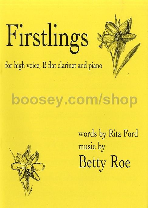 Roe Betty Firstlings High Voice Cl Piano Firstlings High Voice Cl Piano