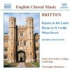 Britten, Benjamin: Missa Brevis/Rejoice in the Lamb/Hymn to St Cecilia (Naxos Audio CD)