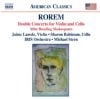 Rorem, Ned: Double Concerto for Violin & Cello/After Reading Shakespeare (Naxos Audio CD)