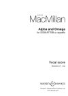 MacMillan, James: Alpha and Omega - SSSAATTBB A Cappella
