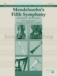 Mendelssohn's 5th Symphony "Reformation," 4th Movement (Conductor Score)