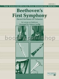 Beethoven's First Symphony (Conductor Score & Parts)
