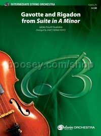 "Gavotte" and "Rigadon" from Suite in A Minor (String Orchestra Conductor Score)