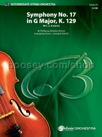 Symphony No. 17 in G Major, K. 129 (String Orchestra Conductor Score)