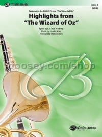 The Wizard of Oz, Highlights from (Concert Band Conductor Score)